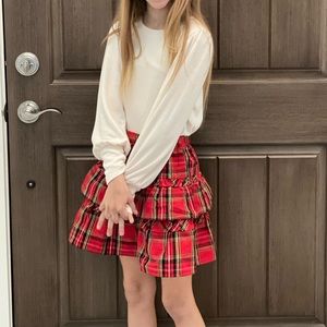 Jcrew Crewcuts Holiday Plaid Tartan Skirt